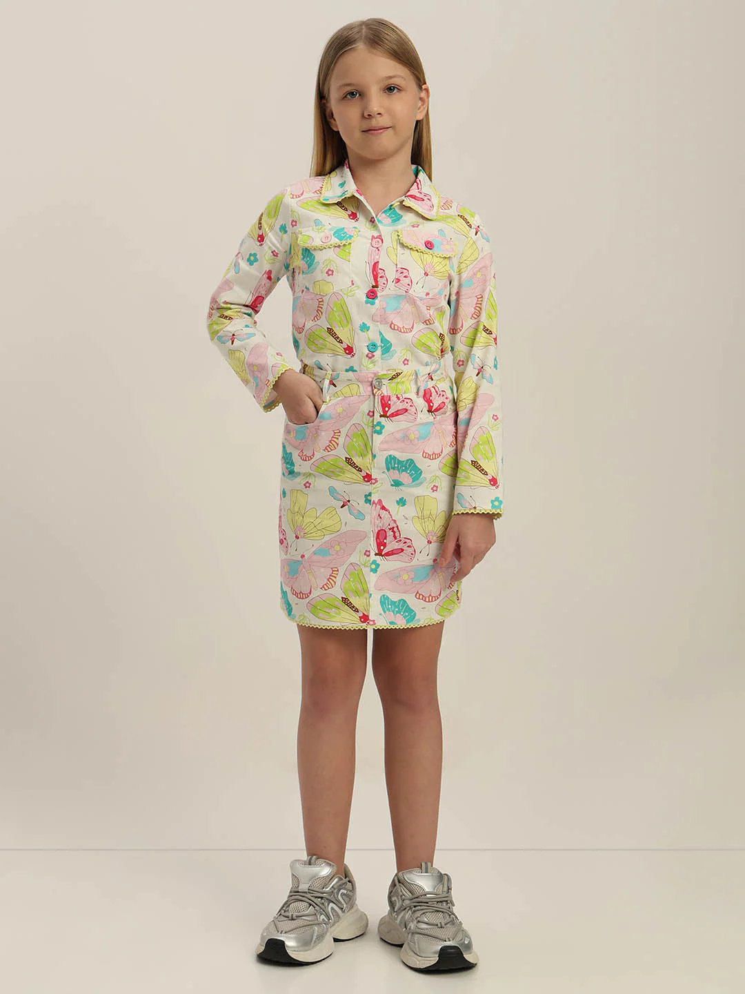 GIRLS Printed Cotton Skirt - Image 5