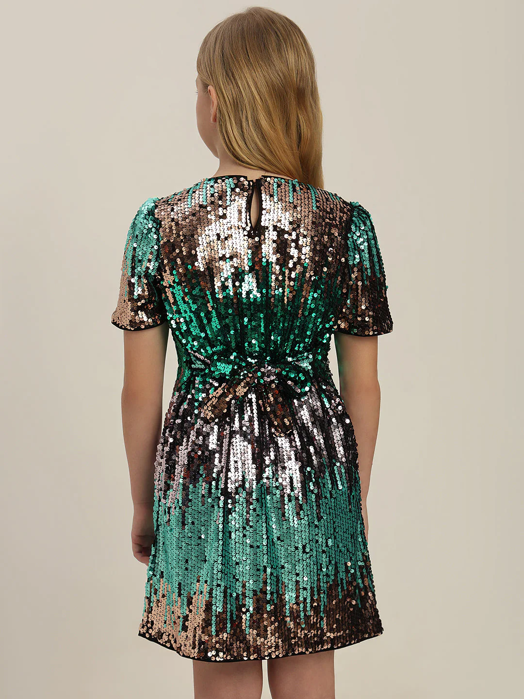 GIRLS Sequins Ombre Mini Dress - Image 4