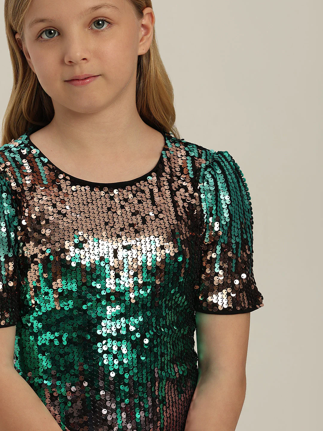 GIRLS Sequins Ombre Mini Dress - Image 6