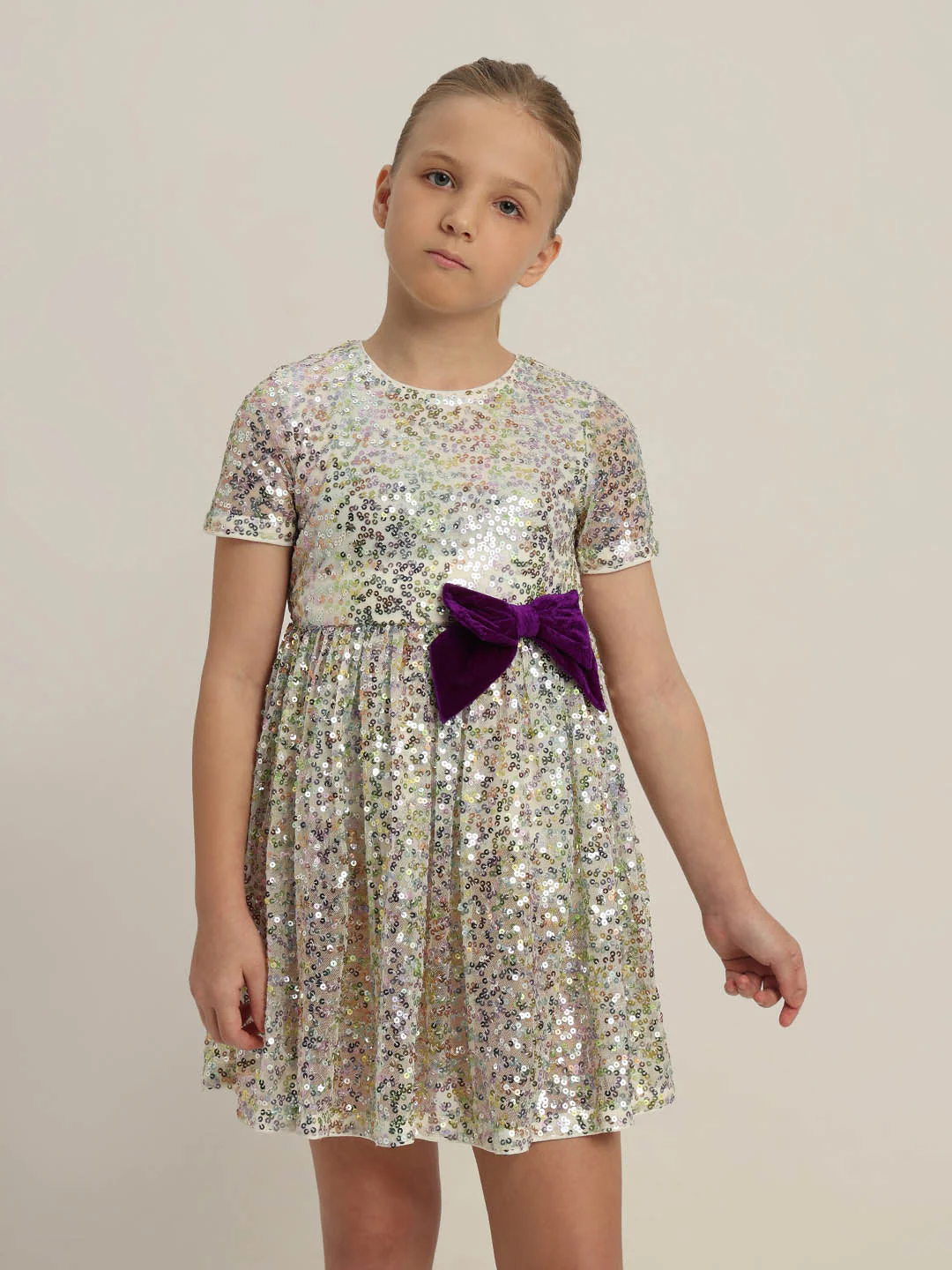 GIRLS Embellished Fit & Flare Dress - Image 2