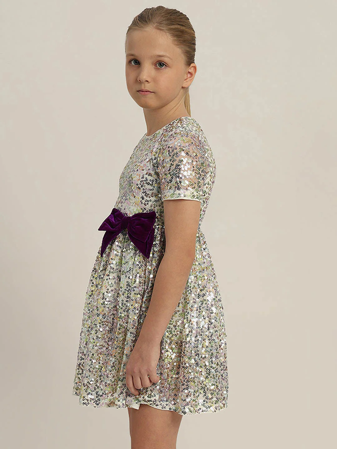 GIRLS Embellished Fit & Flare Dress - Image 3