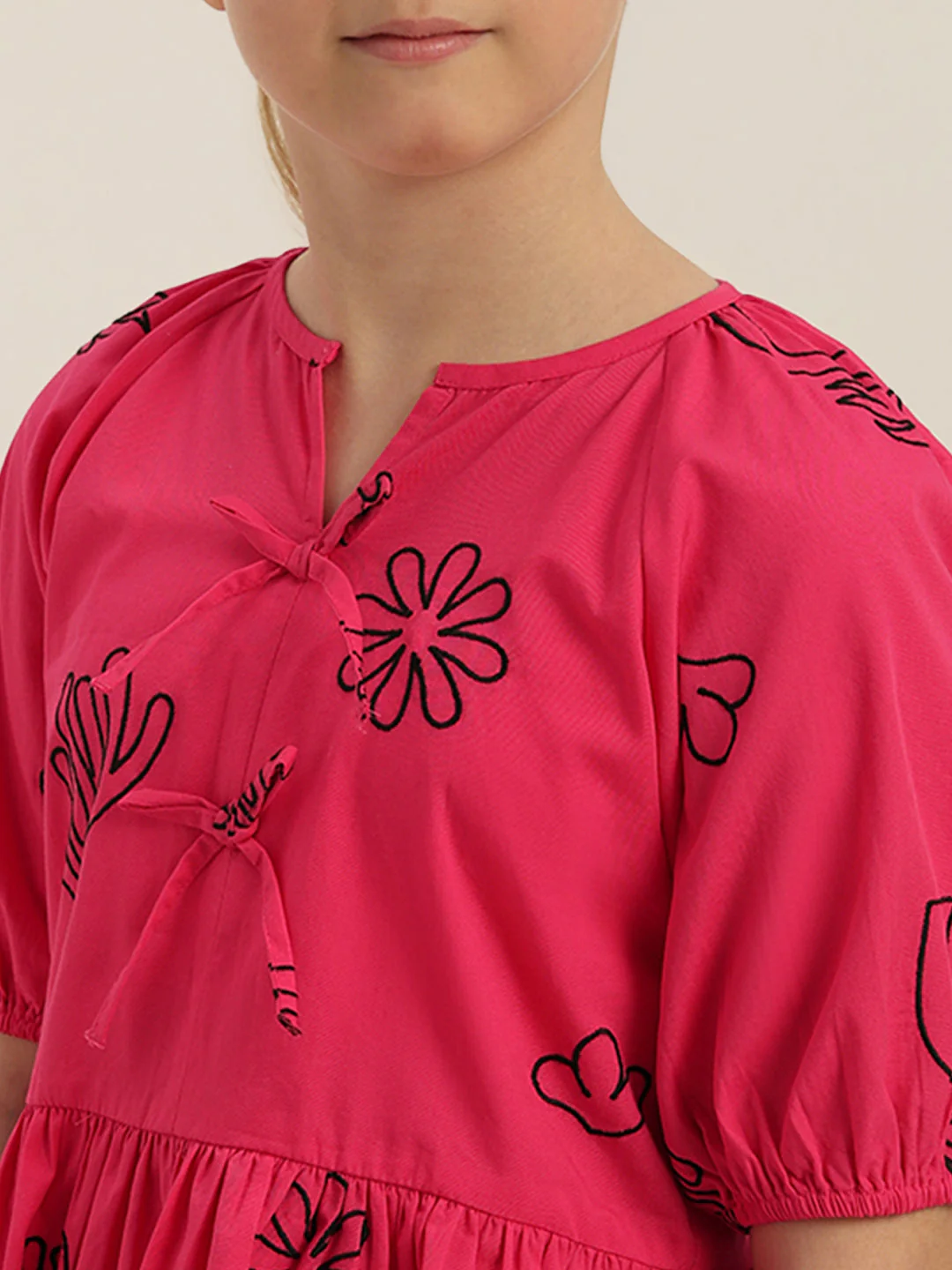GIRL Printed Peplum Top - Image 8
