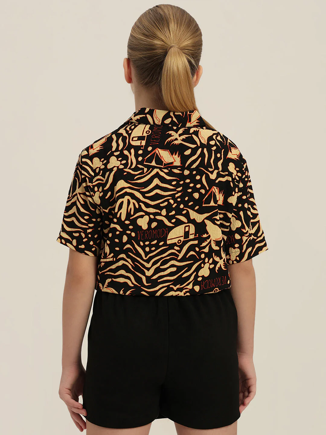 GIRLS Printed Tie Waist Shirt - Image 4