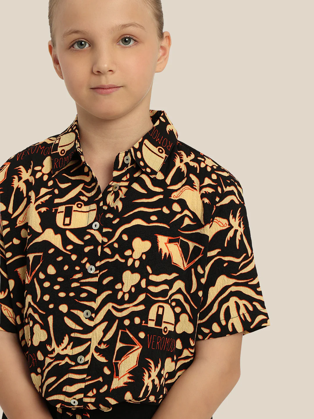 GIRLS Printed Tie Waist Shirt - Image 6