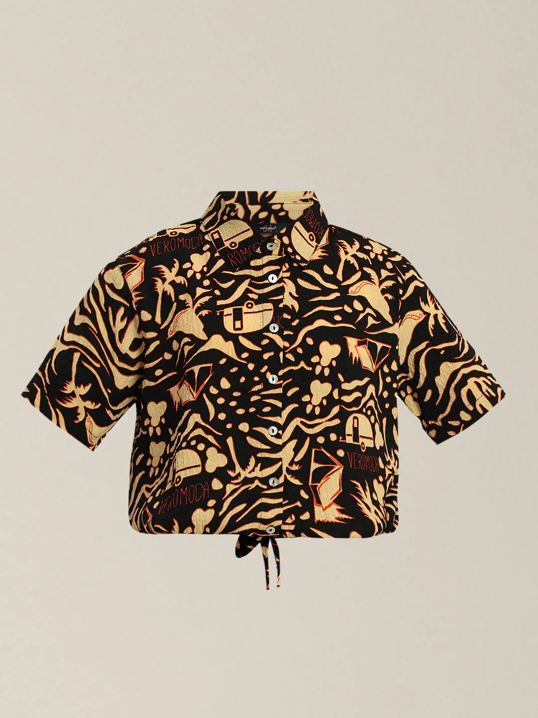 GIRLS Printed Tie Waist Shirt - Image 7