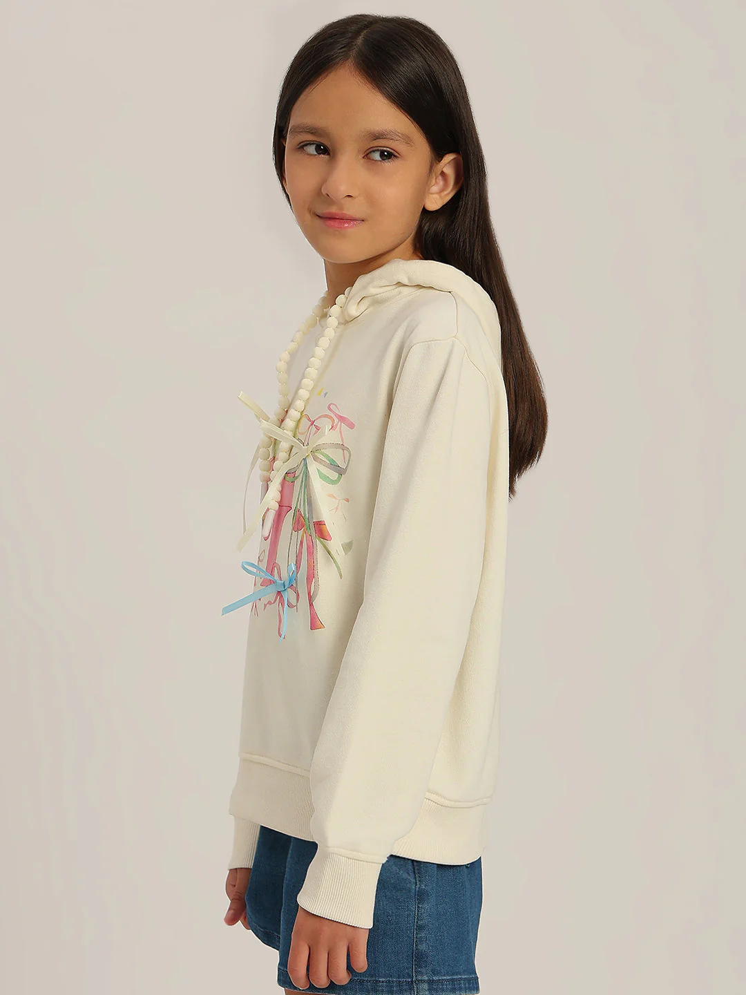 GIRL Printed Hooded Sweatshirt - Image 3