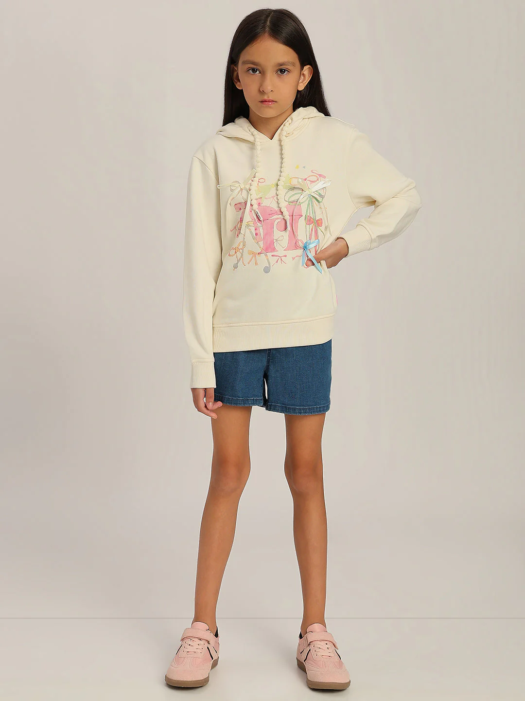 GIRL Printed Hooded Sweatshirt - Image 5