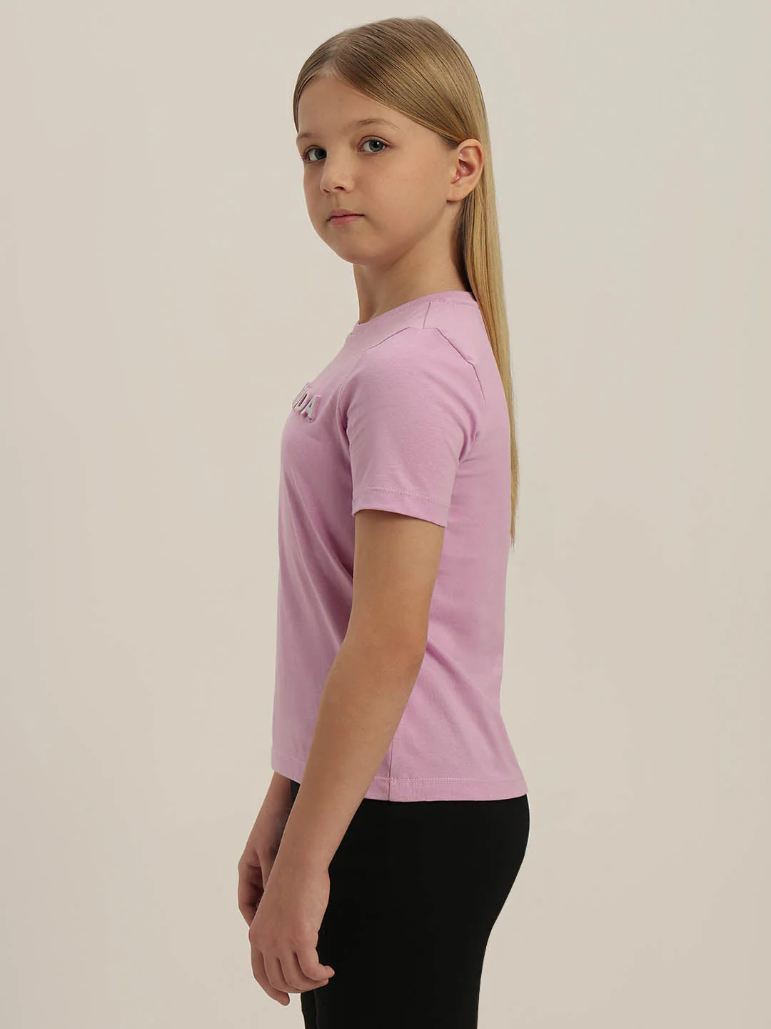 GIRLS Purple Logo Print t-shirt - Image 3