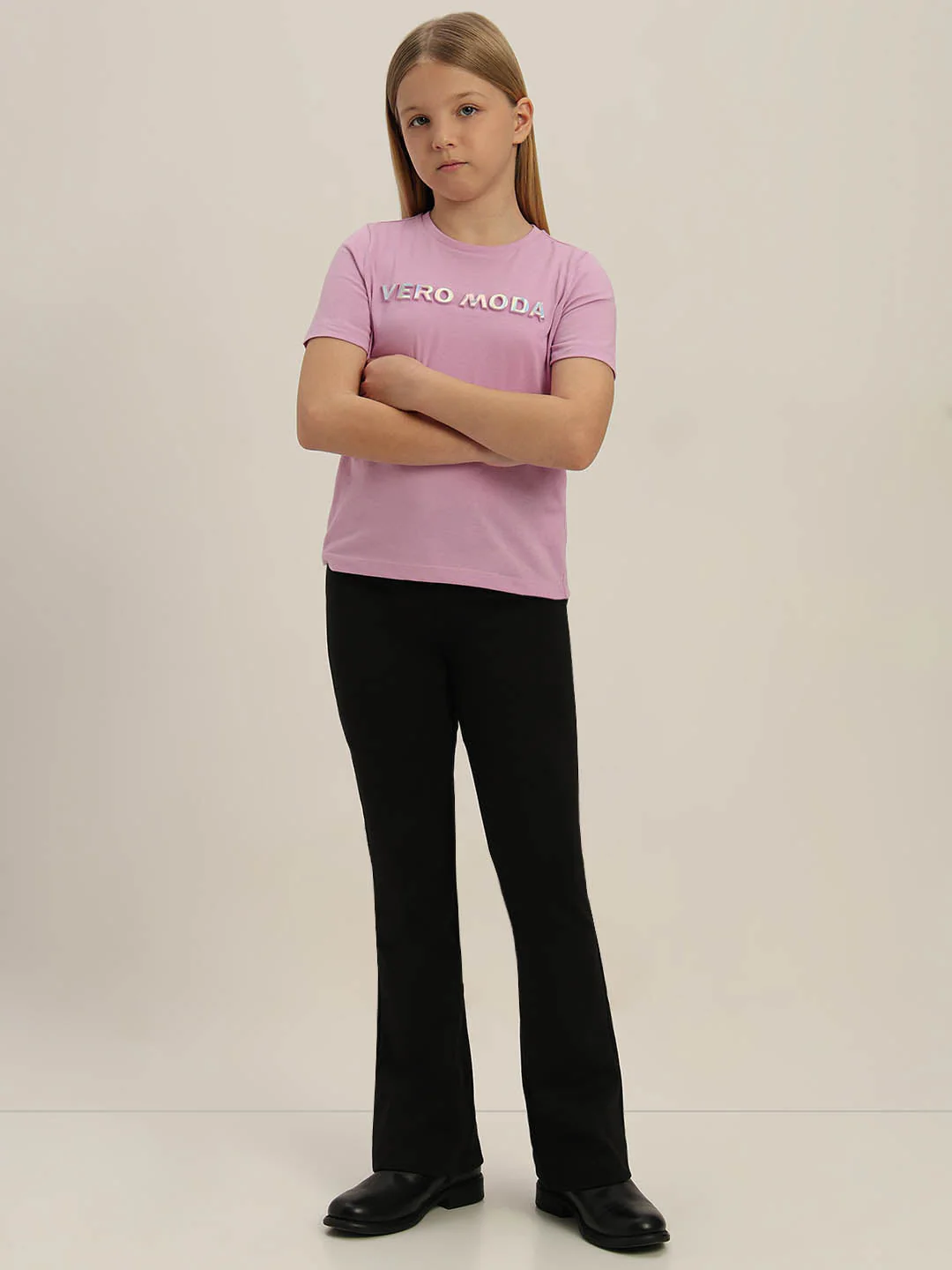 GIRLS Purple Logo Print t-shirt - Image 5