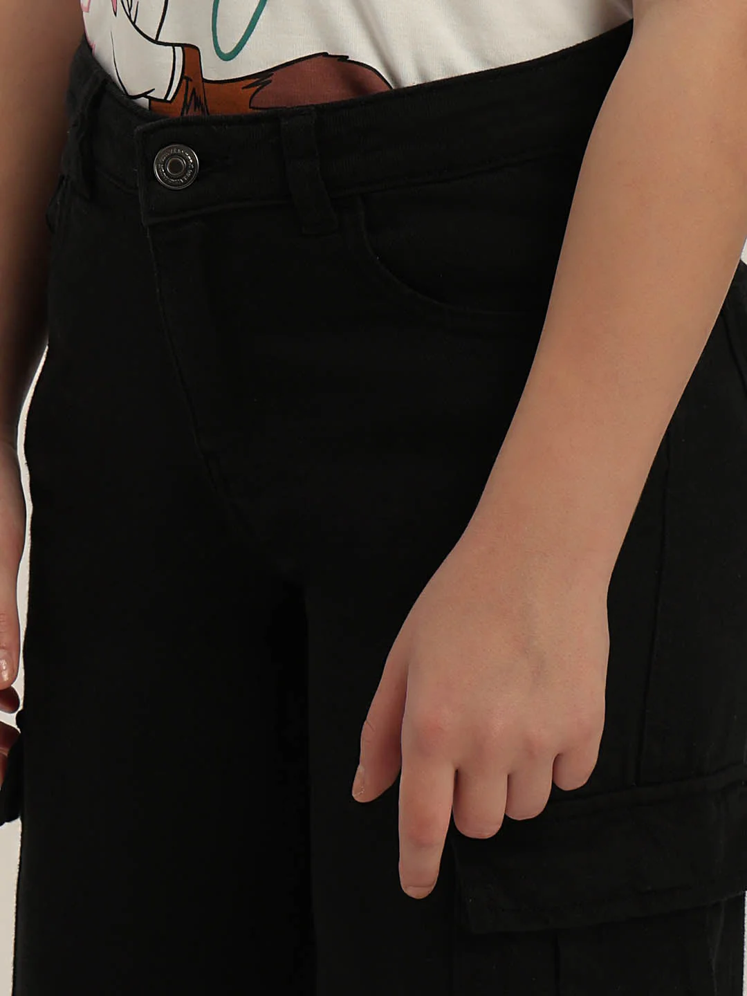 GIRLS Mid Rise Wide Leg Cargos - Image 8