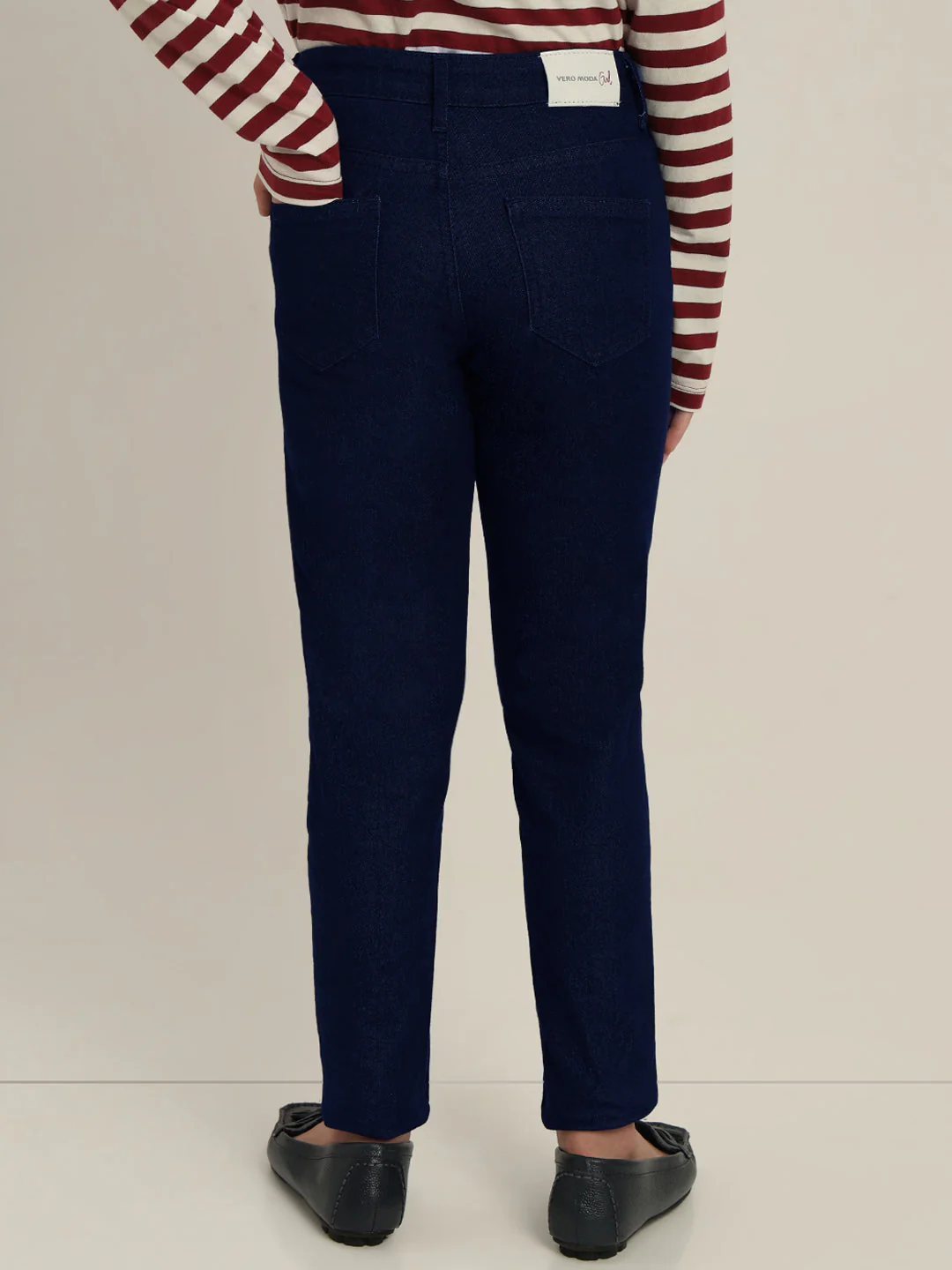 GIRL Dark Blue Straight Fit Jeans - Image 4