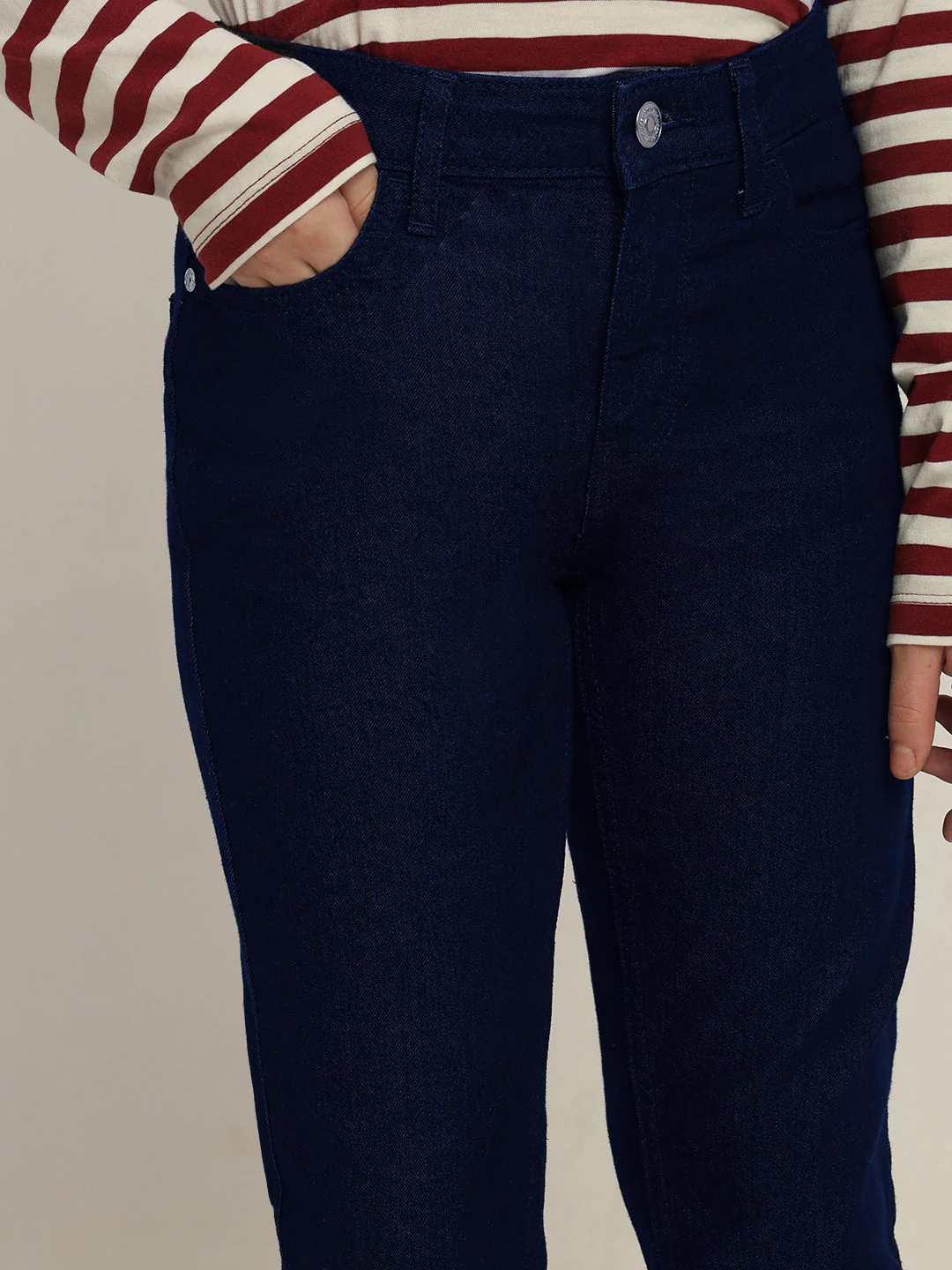 GIRL Dark Blue Straight Fit Jeans - Image 6