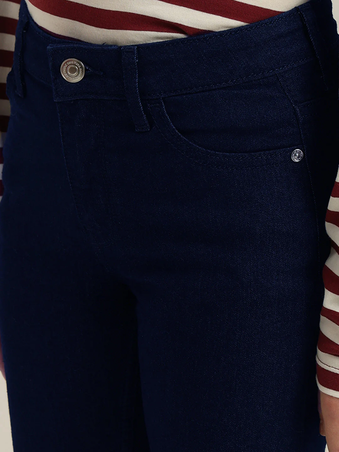 GIRL Dark Blue Straight Fit Jeans - Image 8