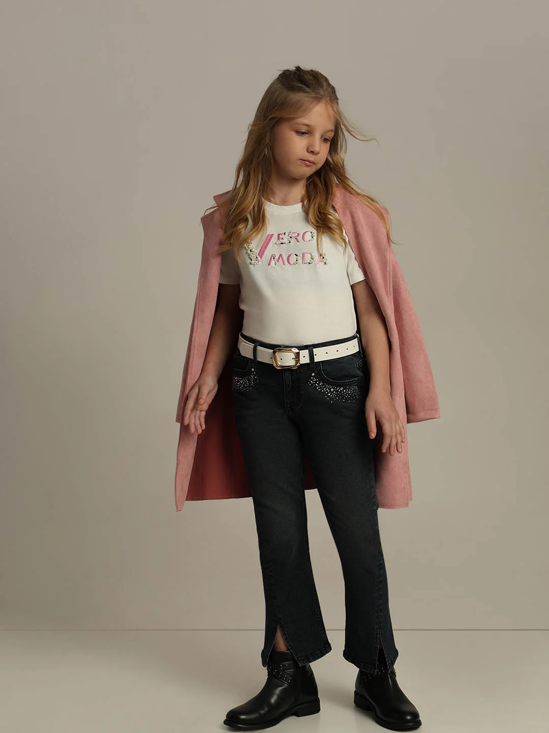 GIRLS Mid Rise Bootcut Jeans
