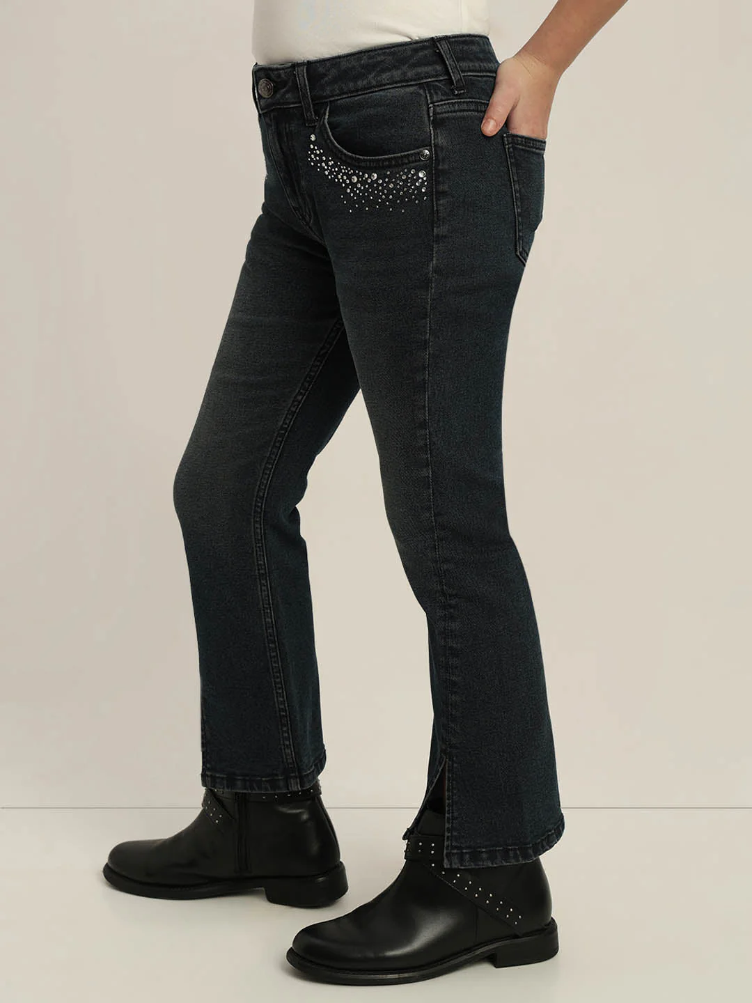 GIRLS Mid Rise Bootcut Jeans - Image 3