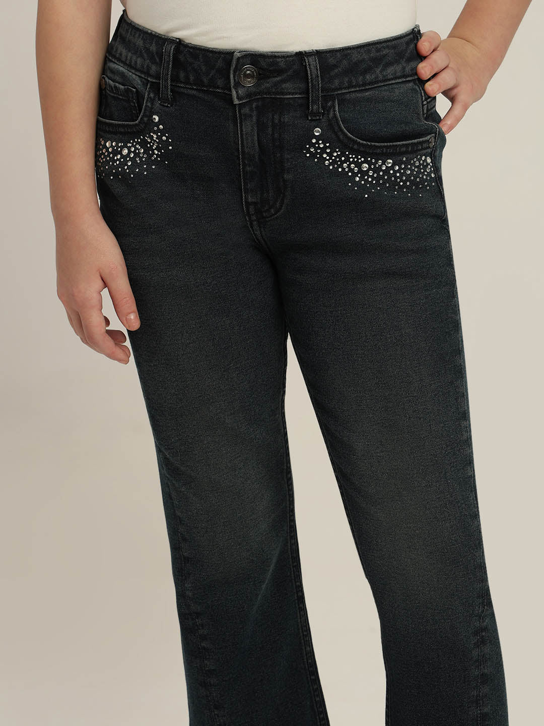 GIRLS Mid Rise Bootcut Jeans - Image 6