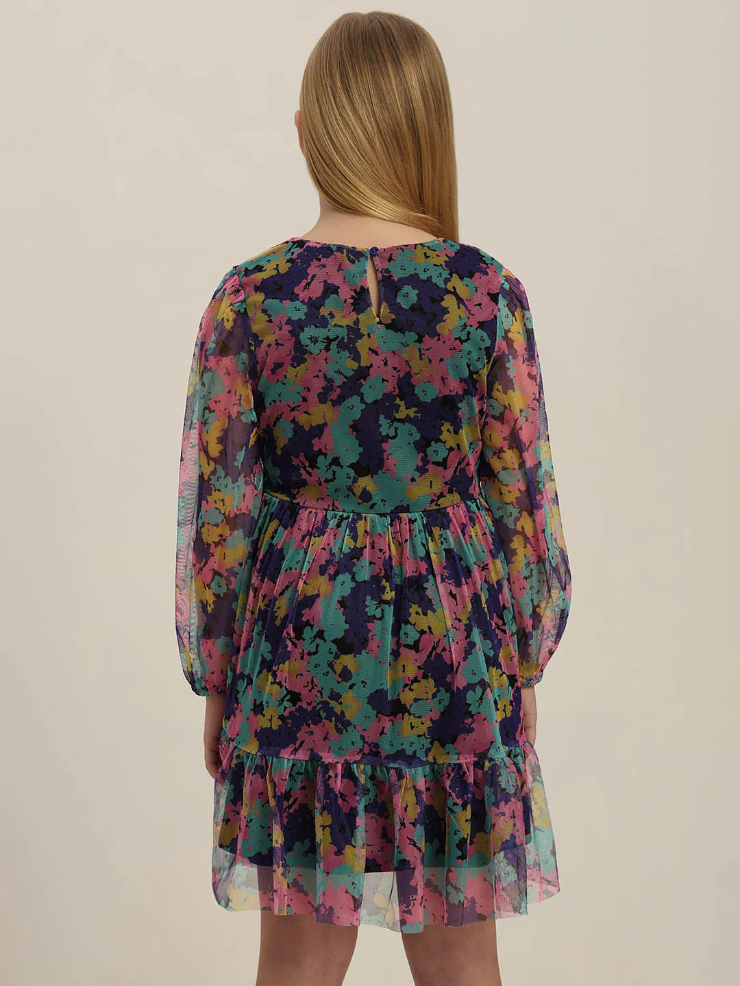 GIRLS Floral Fit & Flare Dress - Image 4