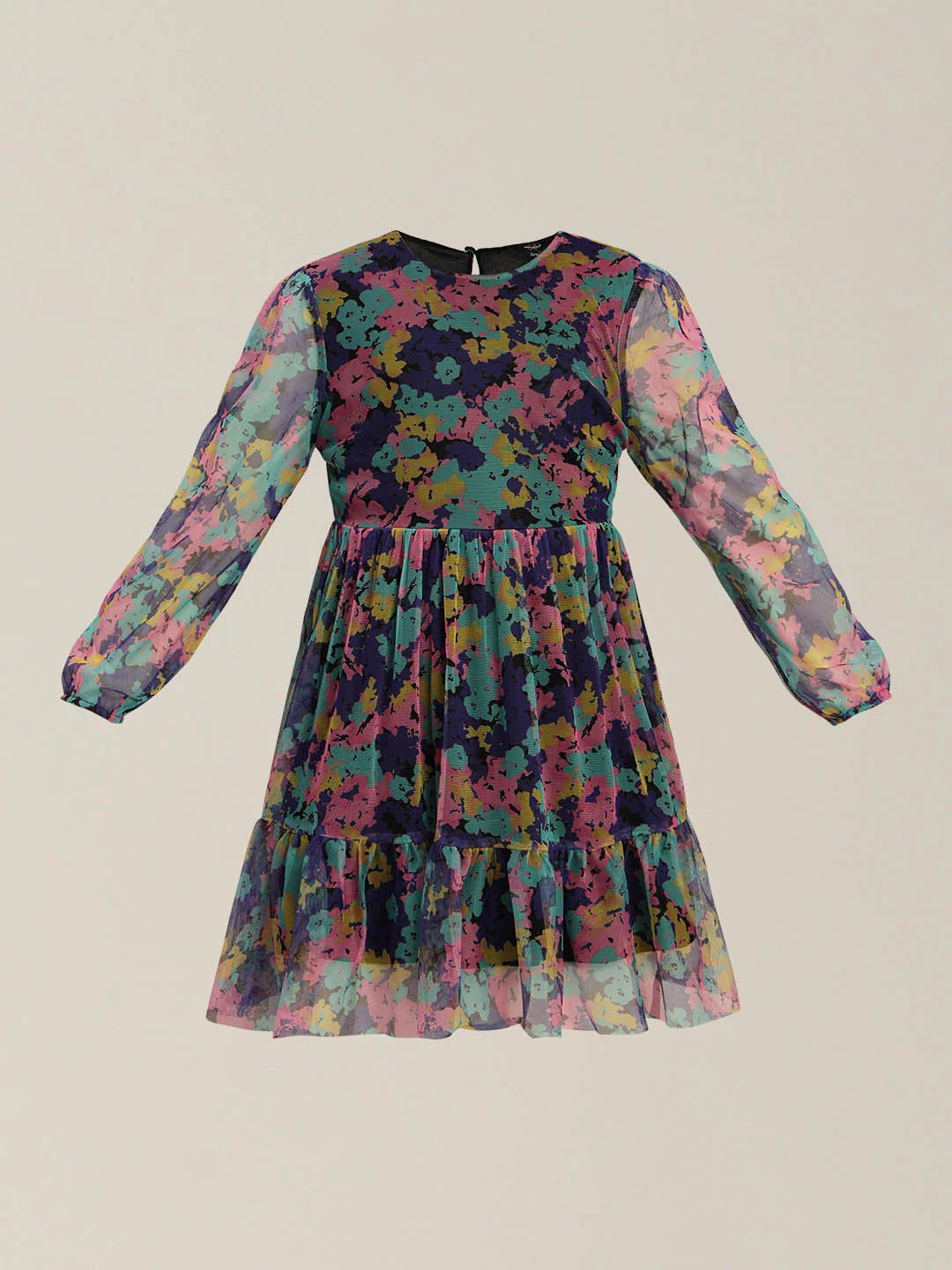 GIRLS Floral Fit & Flare Dress - Image 7