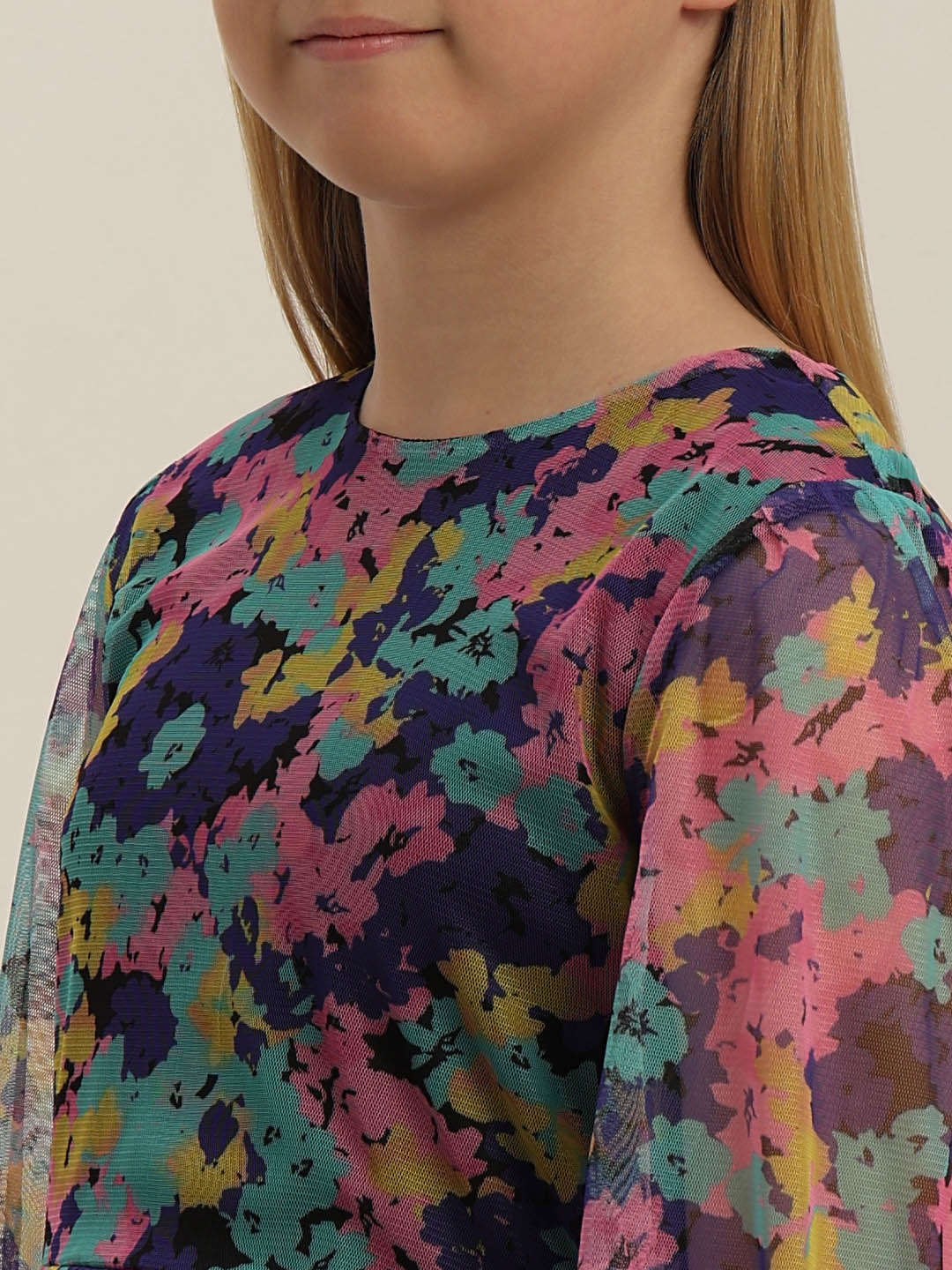 GIRLS Floral Fit & Flare Dress - Image 8