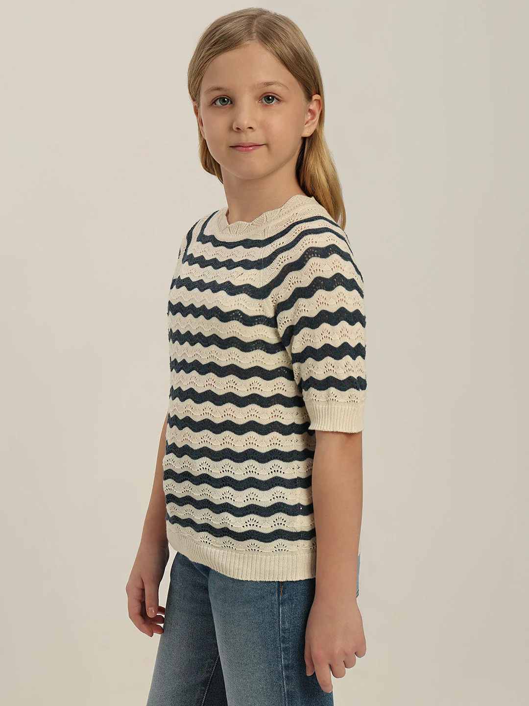 GIRL Striped Pullover - Image 3
