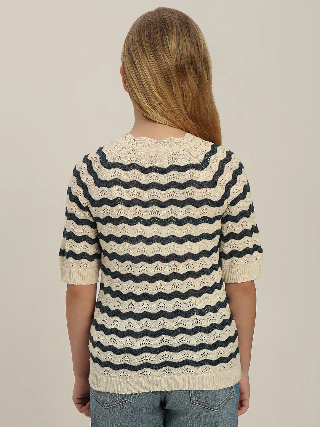 GIRL Striped Pullover - Image 4
