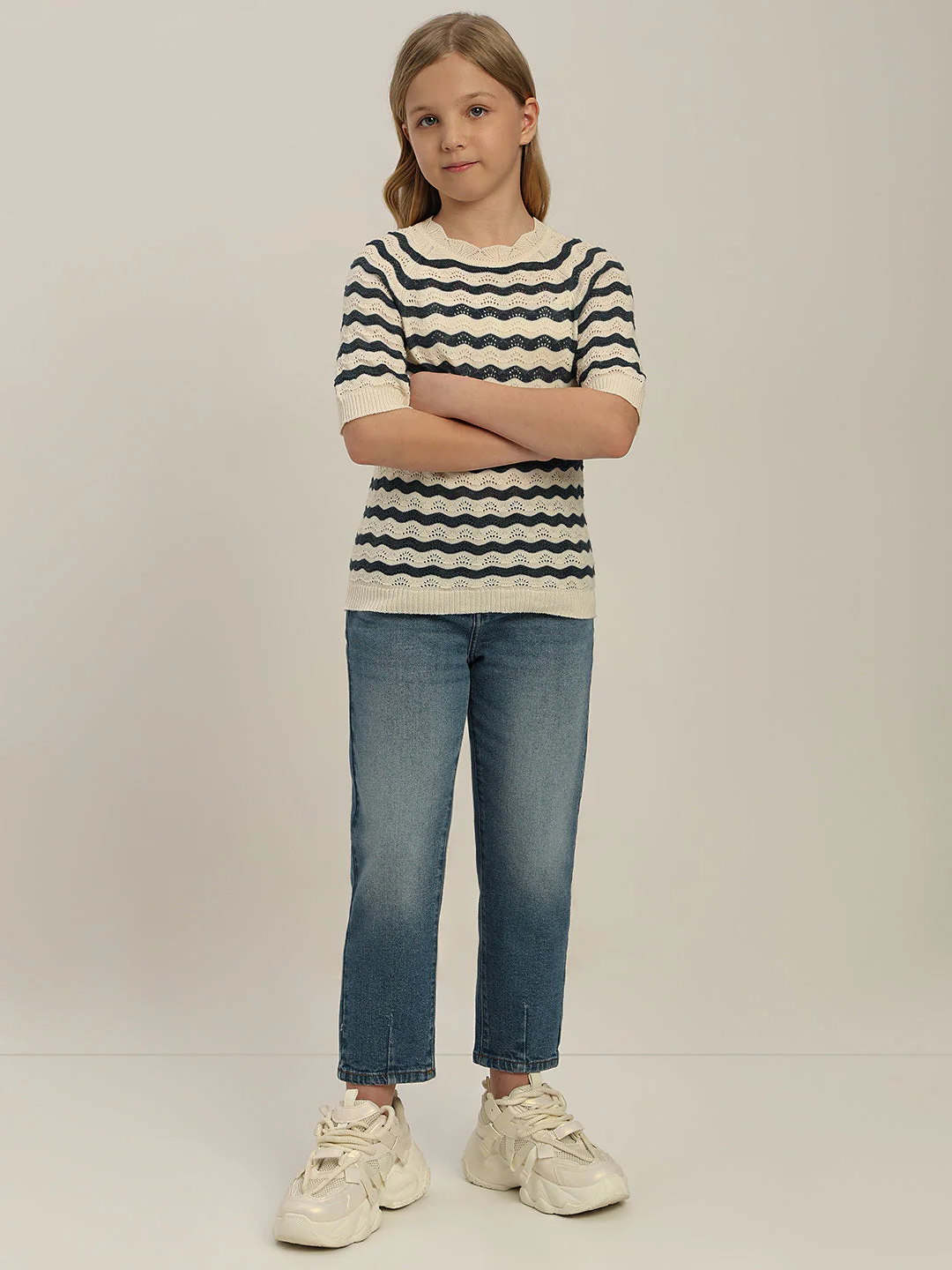 GIRL Striped Pullover - Image 5