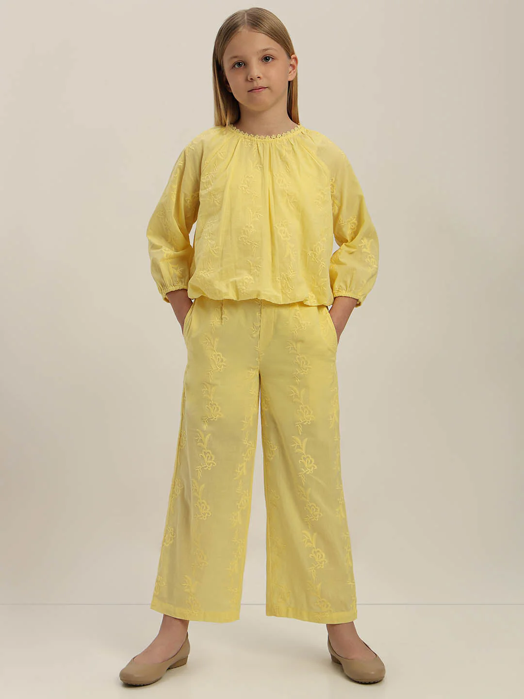 GIRLS Yellow Cotton Top - Image 5