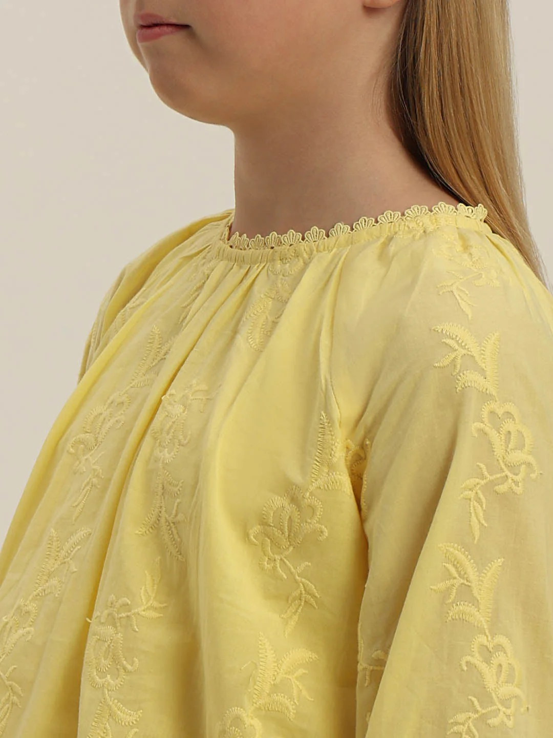 GIRLS Yellow Cotton Top - Image 8