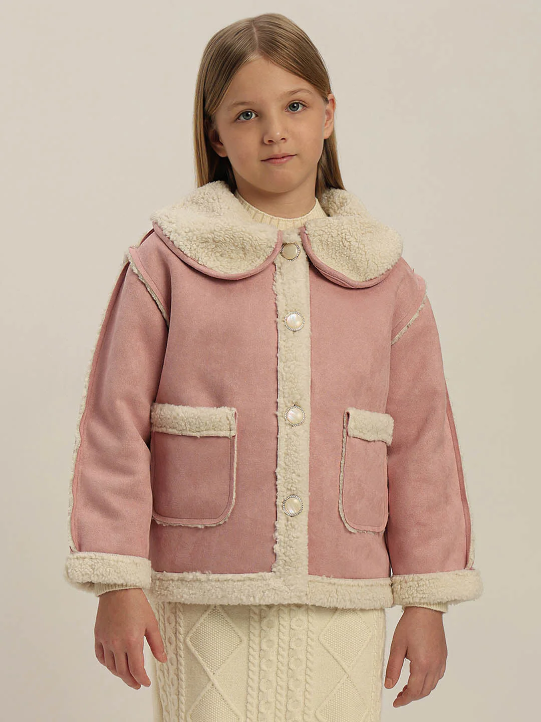GIRLS Pink Winter Jacket - Image 2