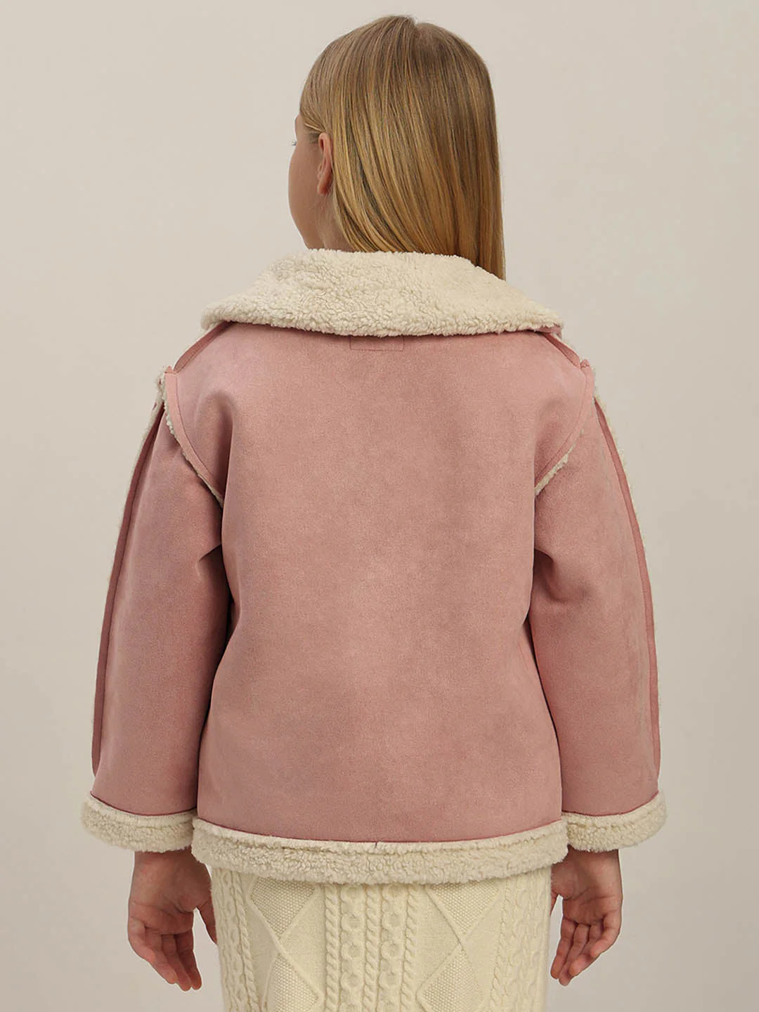 GIRLS Pink Winter Jacket - Image 4