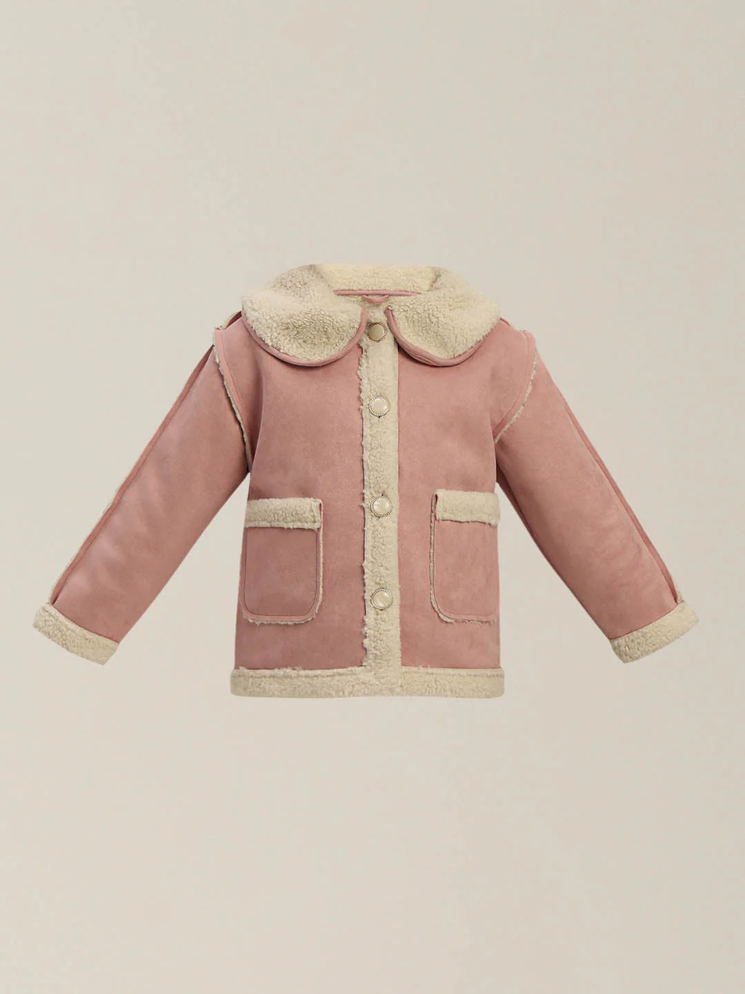 GIRLS Pink Winter Jacket - Image 7
