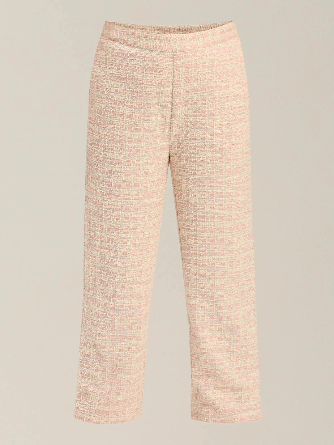 GIRLS Light Pink Tweed Pants - Image 7