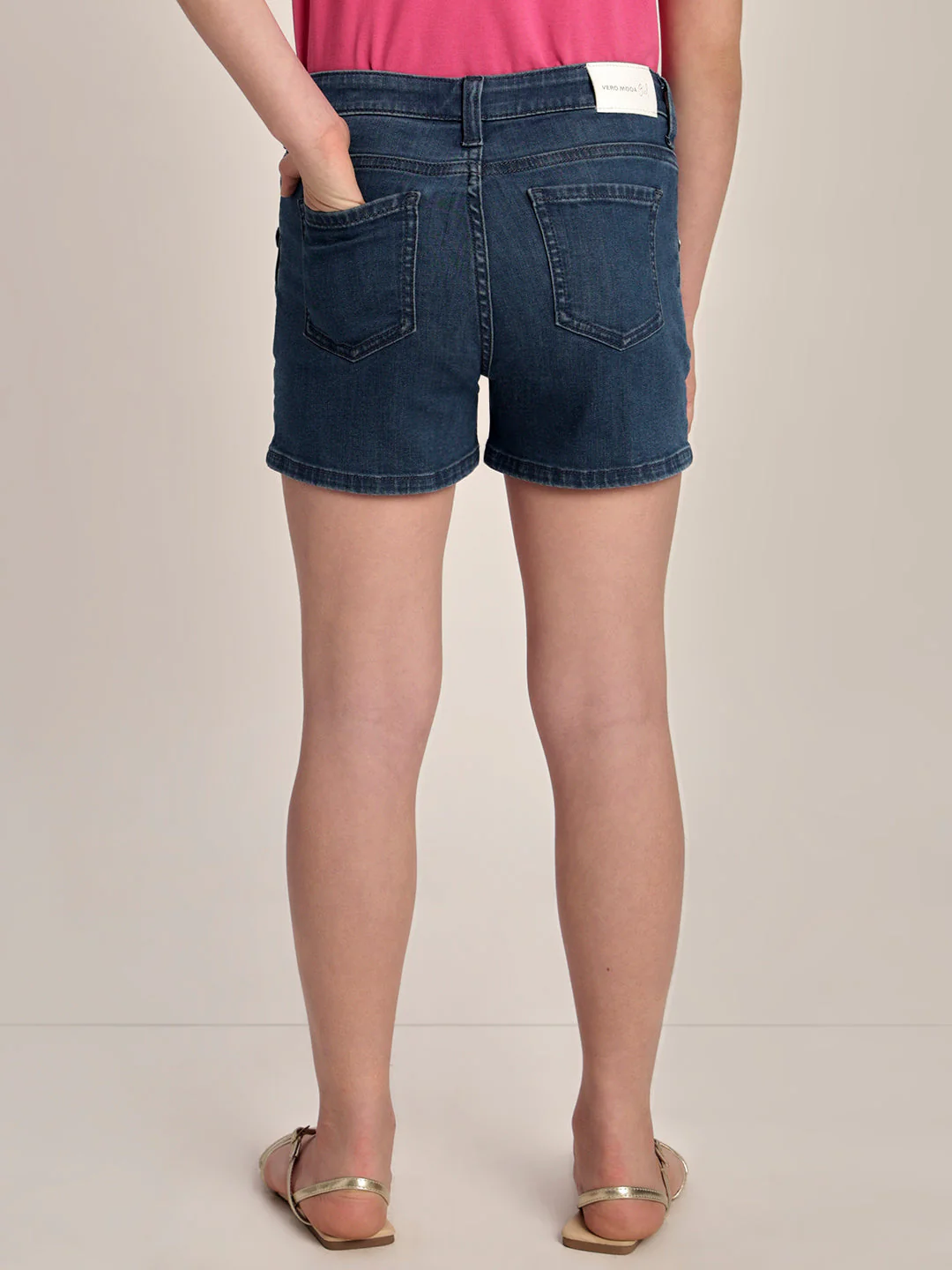 Girls Cotton Denim Shorts - Image 4