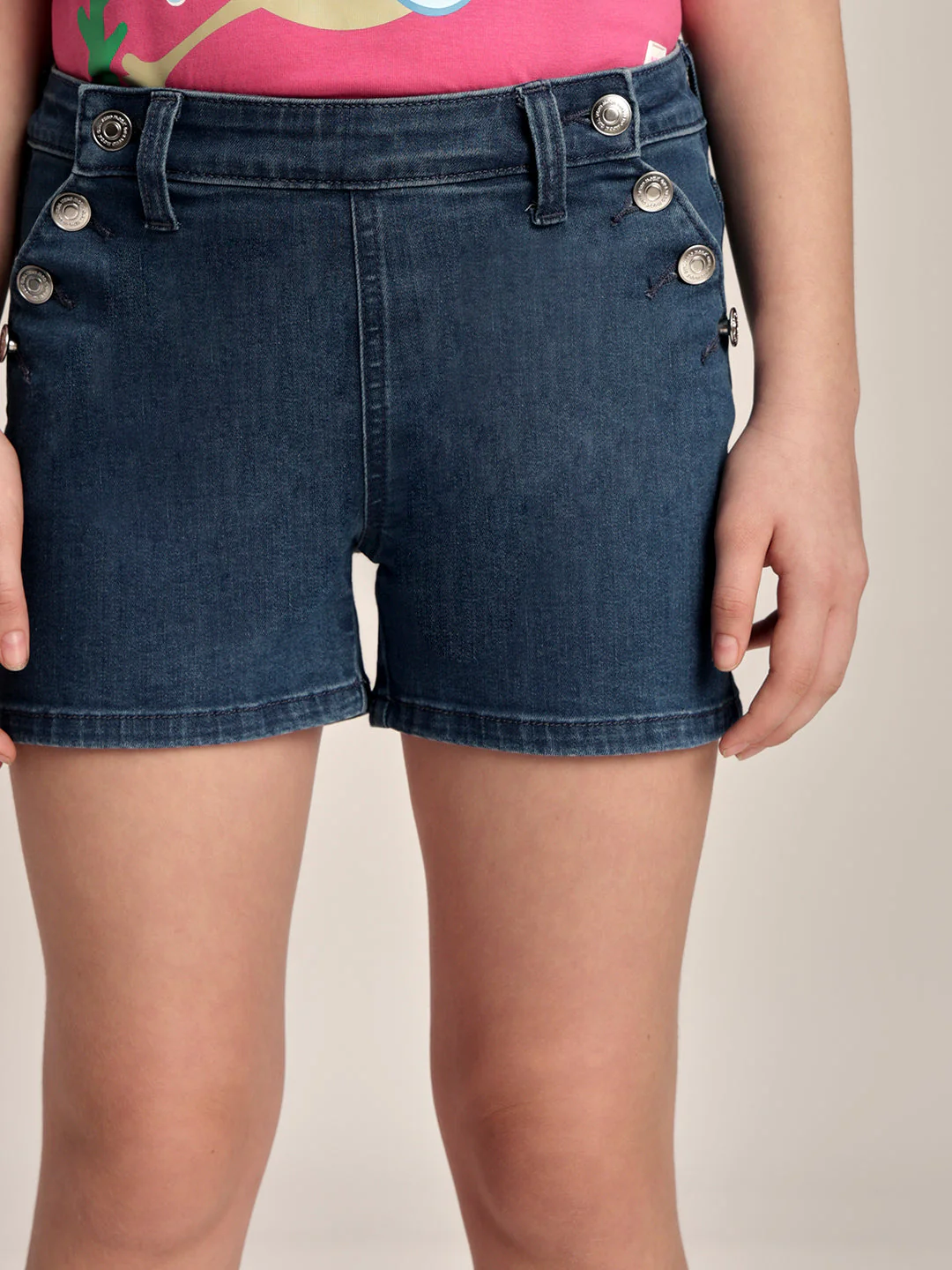 Girls Cotton Denim Shorts - Image 6