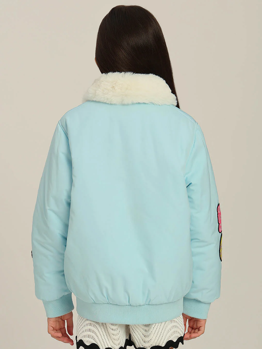 GIRLS Printed Bomber Jacket - Image 4