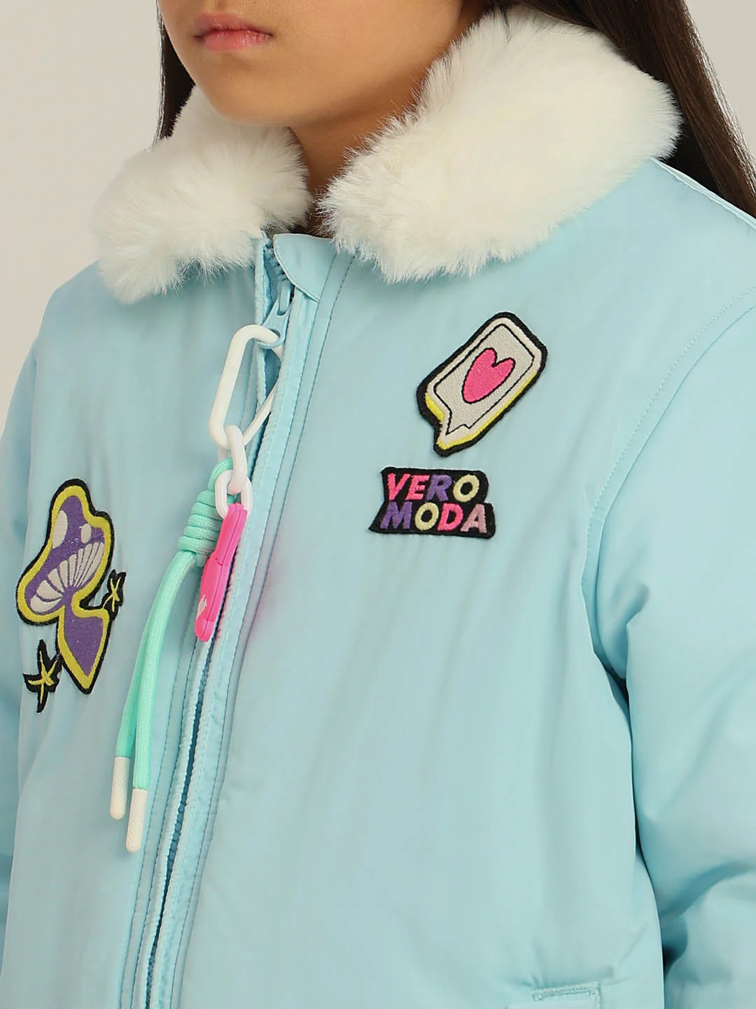 GIRLS Printed Bomber Jacket - Image 8