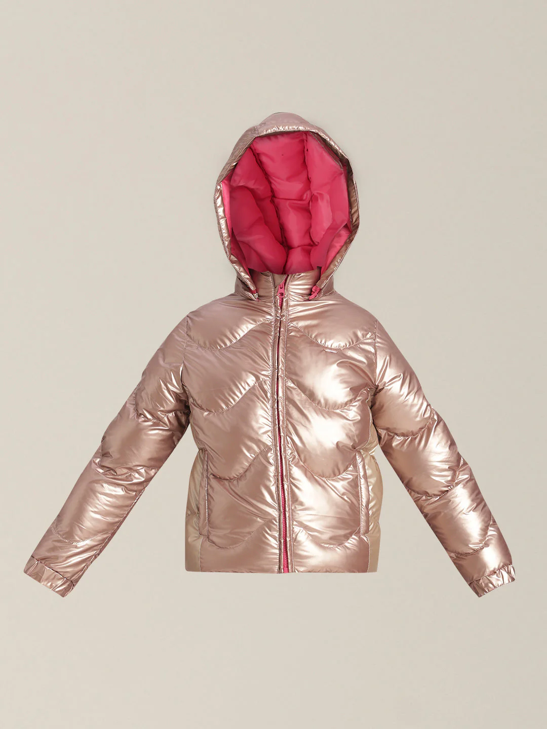 Girls Reversible Puffer Jacket - Image 7