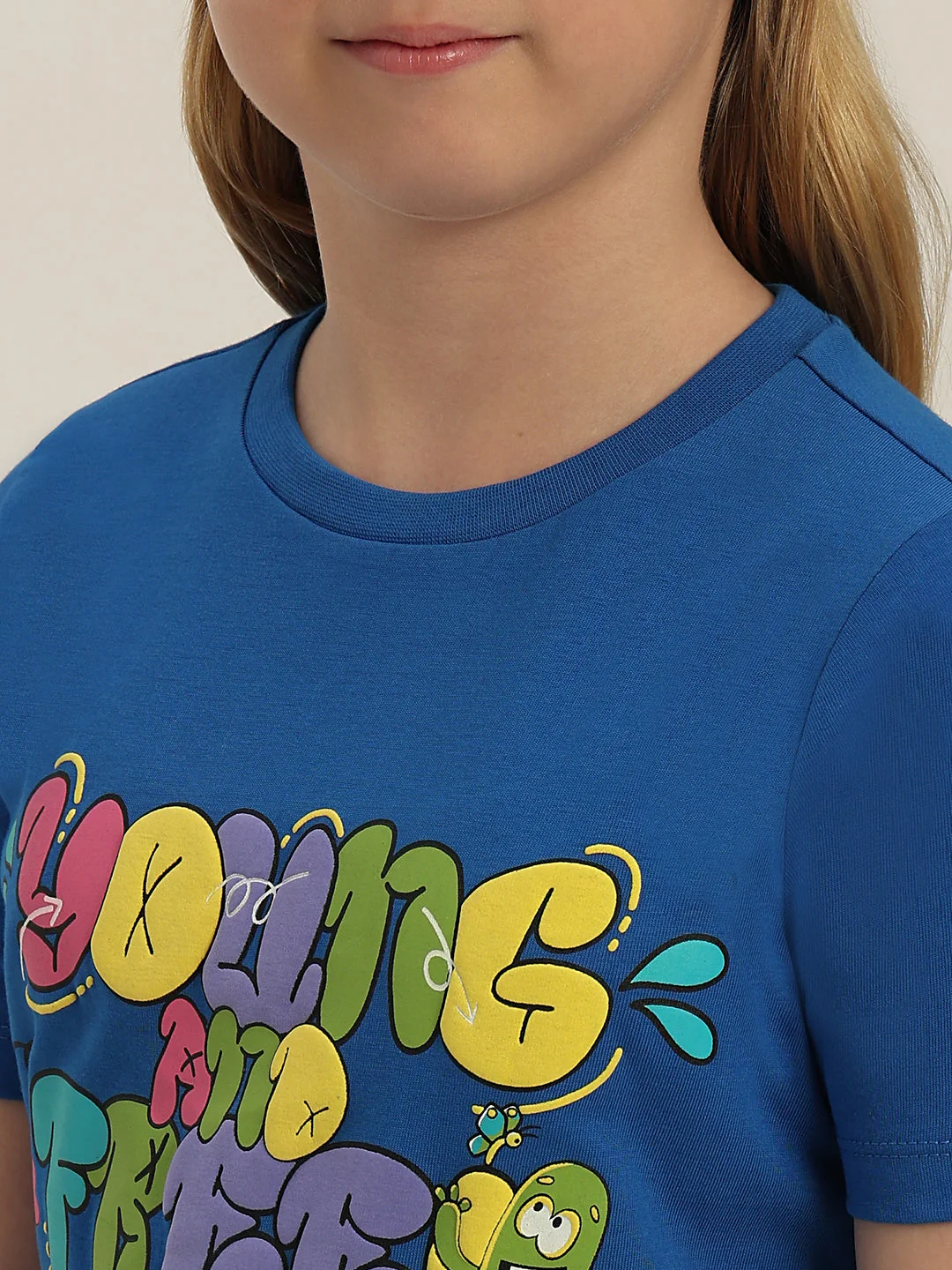 GIRLS Graphic Print Cotton T-shirt - Image 8