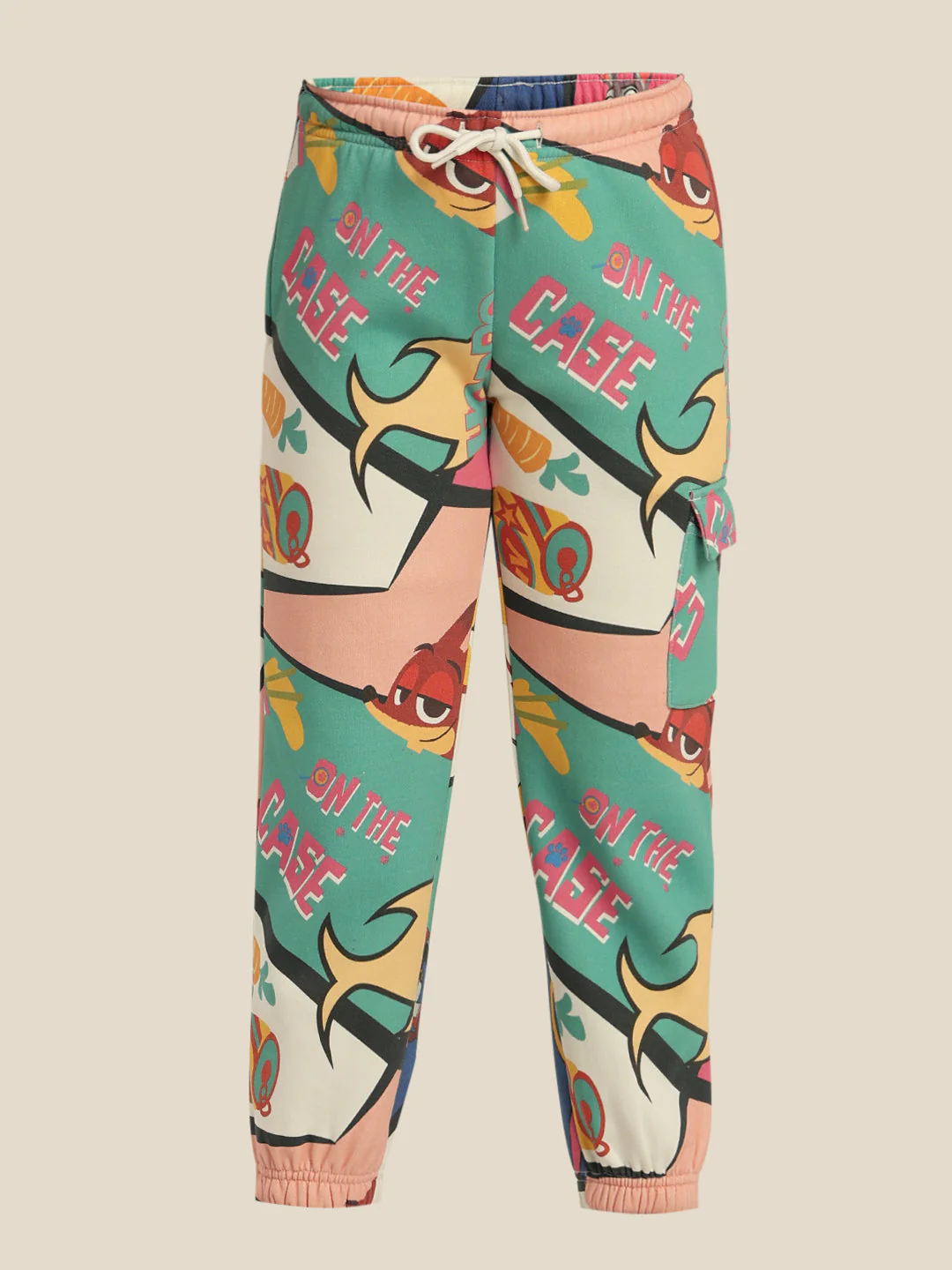 GIRLS Green Zootopia Printed Joggers - Image 7