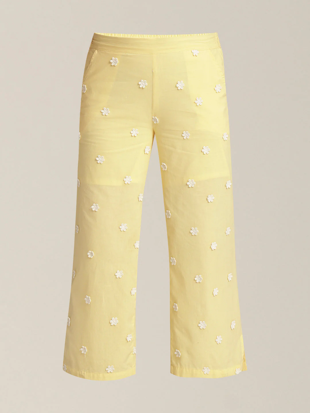 Girls Floral Embroidered Pants - Image 7