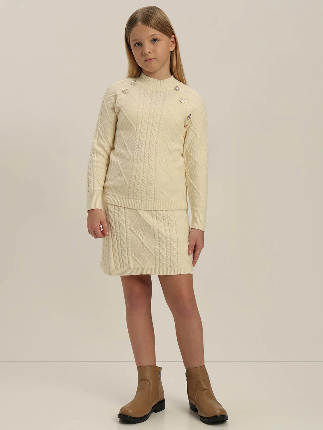 GIRLS Cable Knit Pullover - Image 5