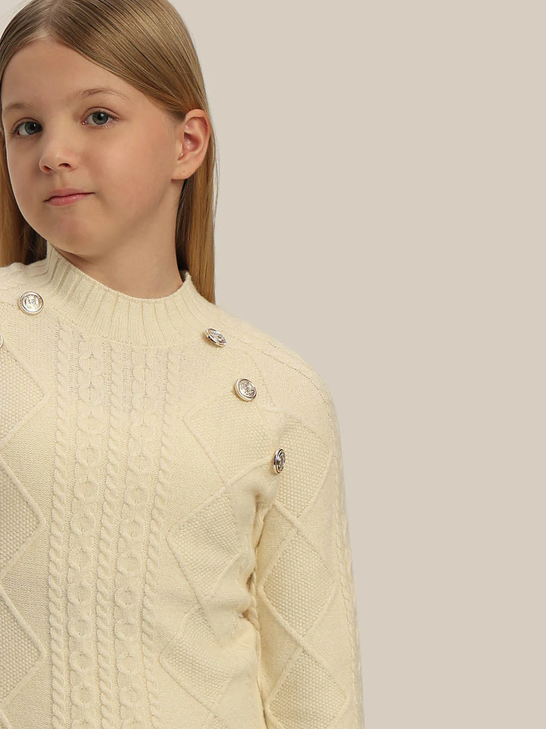 GIRLS Cable Knit Pullover - Image 6