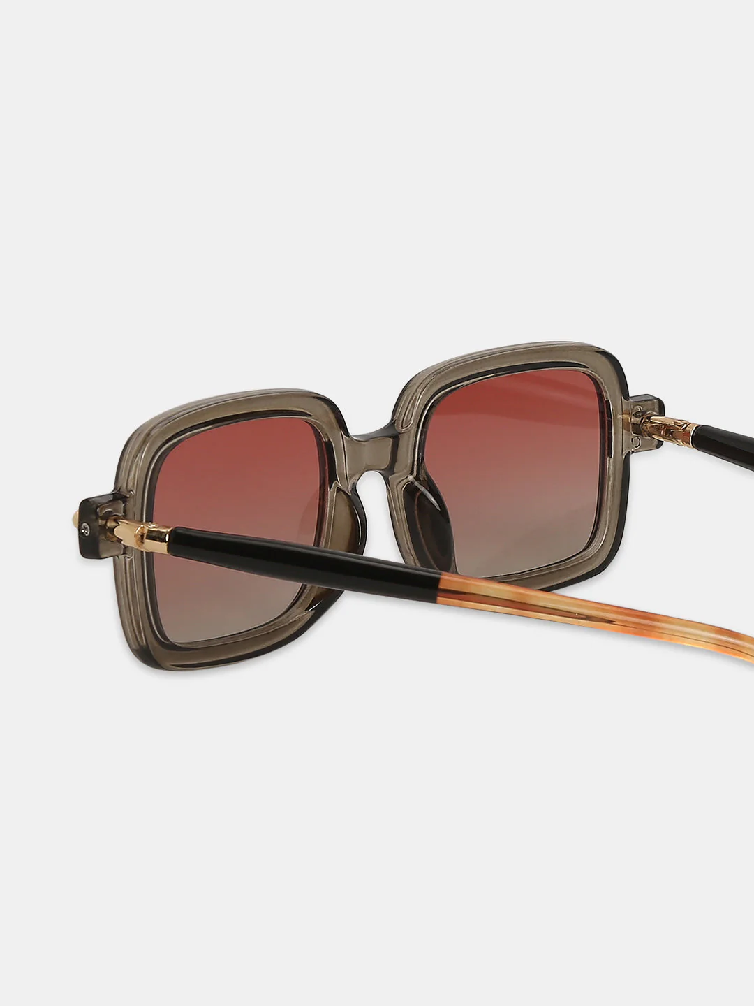 VERO MODA Brown Square Sunglasses - Image 4