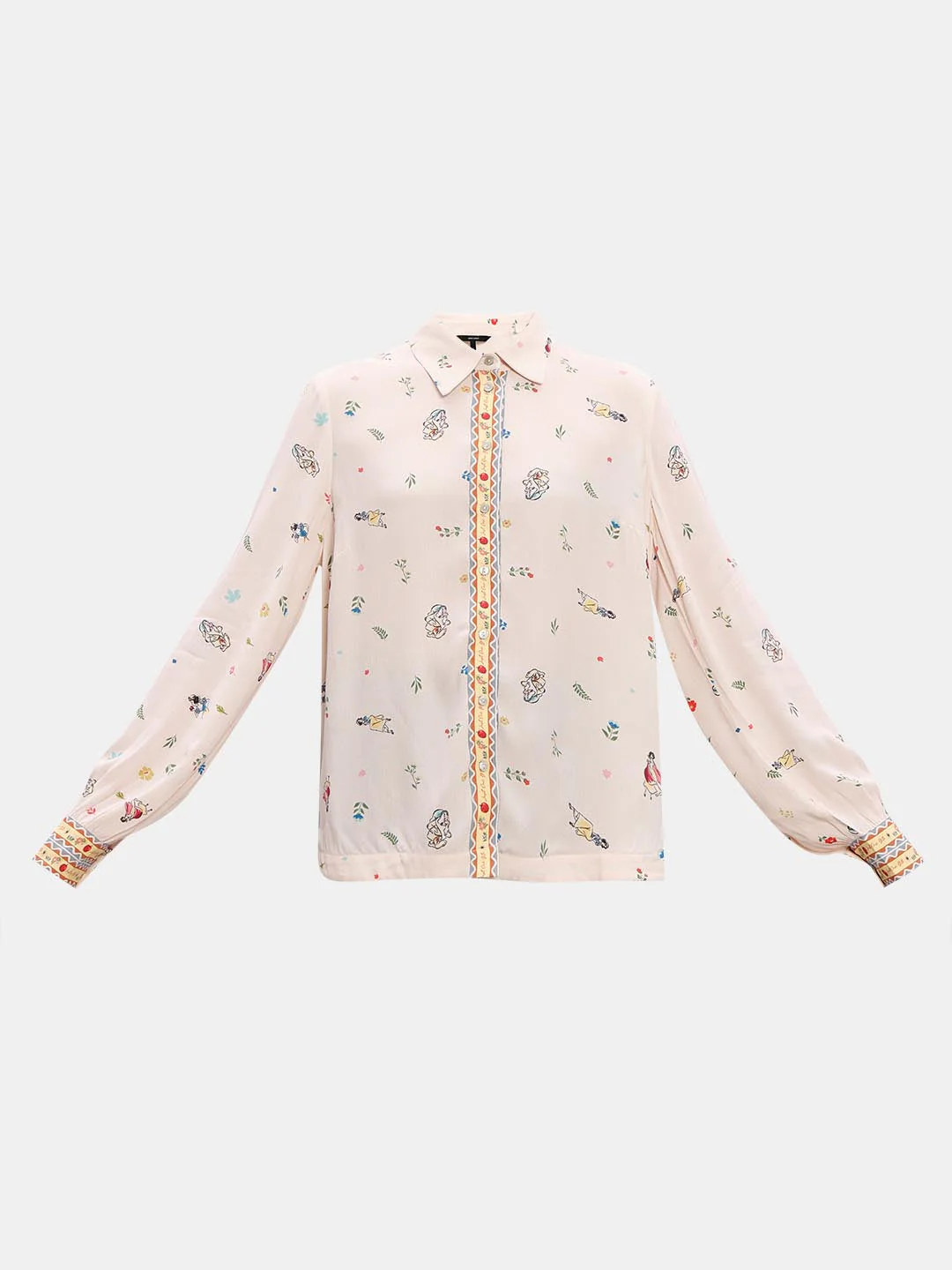 Vero Moda Ecru Printed Viscose Shirt - Image 7