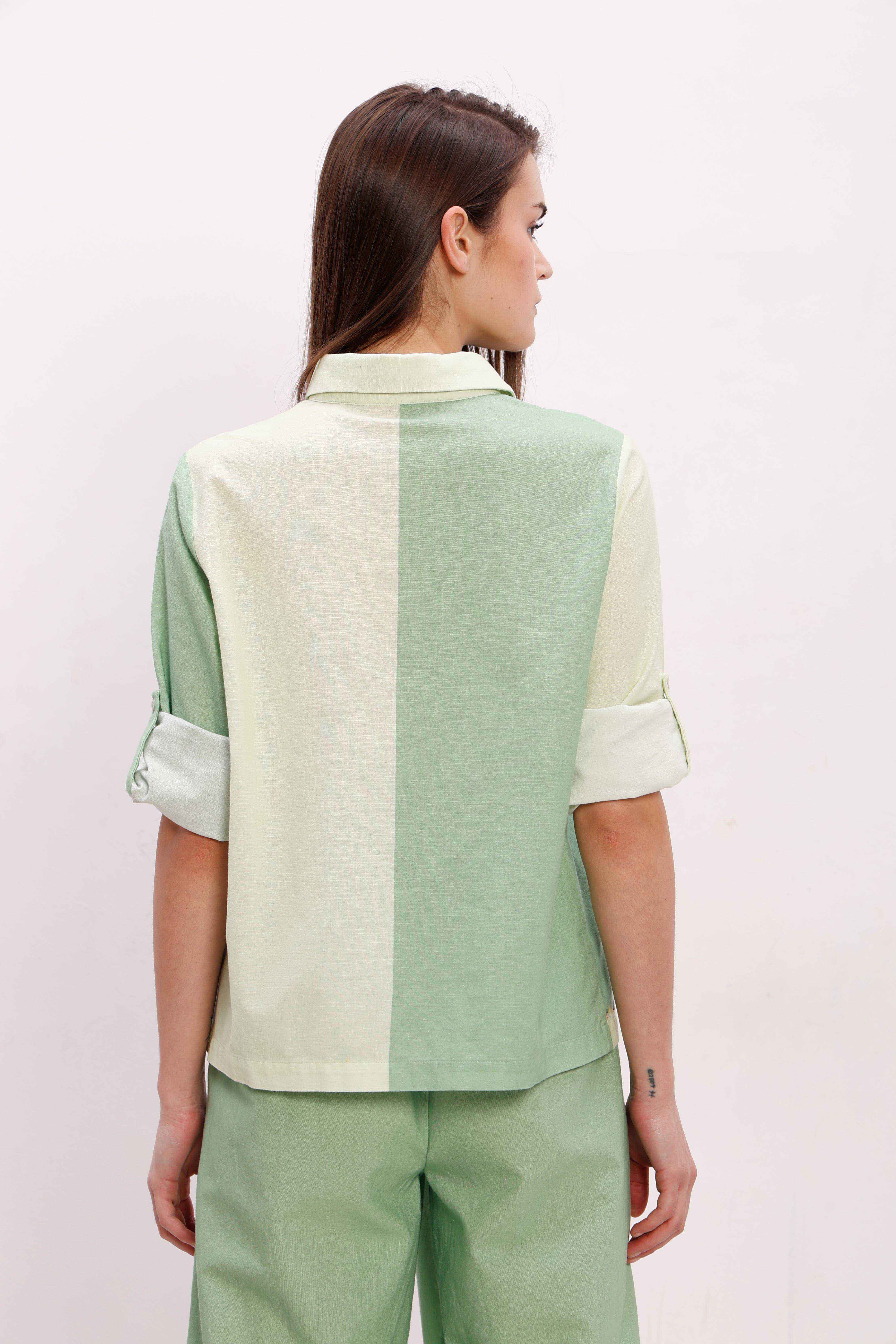 Vero Moda Green Printed Co-Ord Set Shirt - Image 10