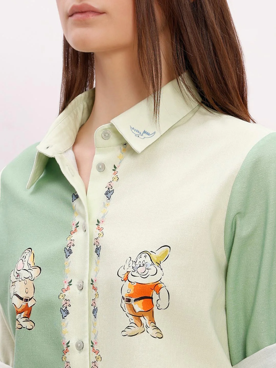 Vero Moda Green Printed Co-Ord Set Shirt - Image 8