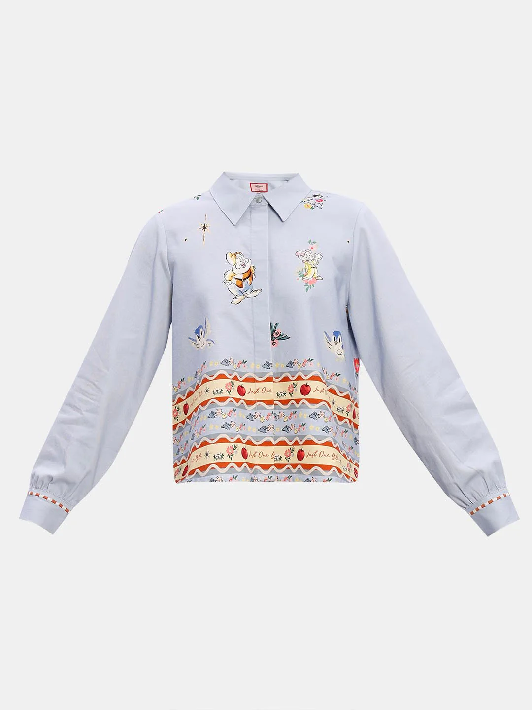 Vero Moda Blue Printed Cotton Co-Ord Set Shirt - Image 7