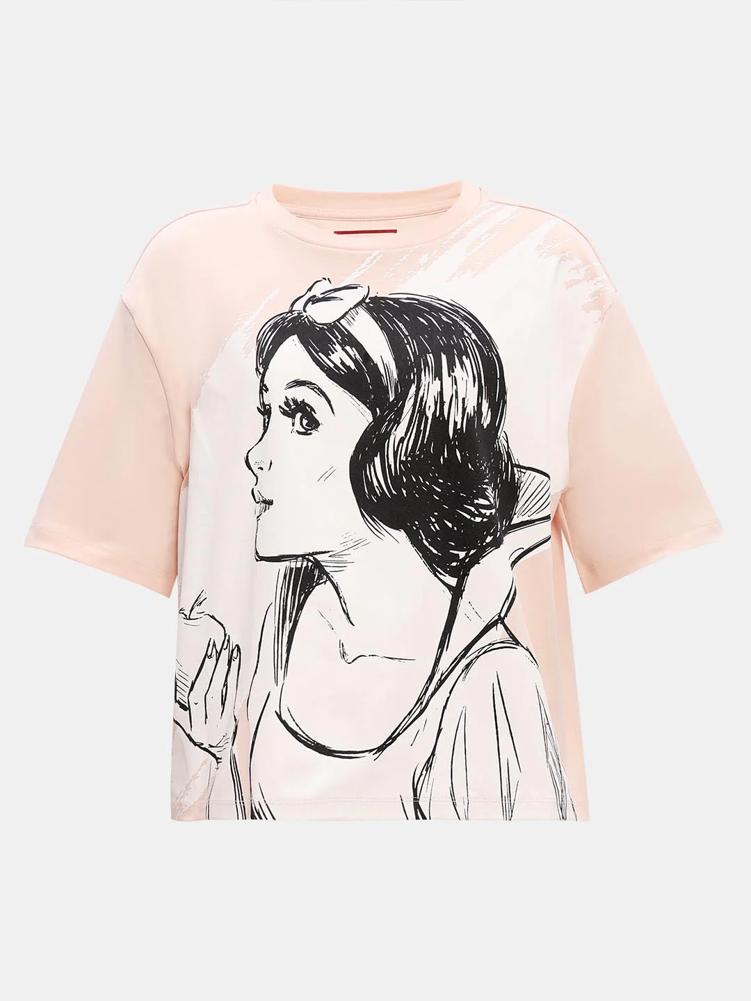 Vero Moda Peach Printed Cotton T-Shirt - Image 7