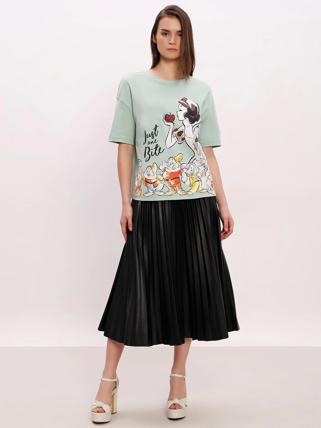 Vero Moda Green Printed Cotton T-Shirt - Image 5
