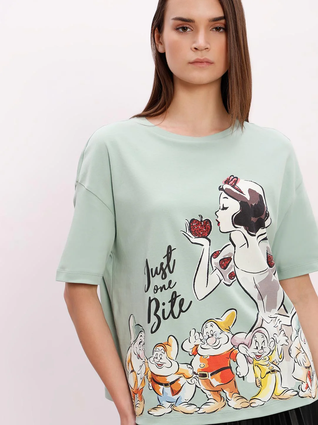 Vero Moda Green Printed Cotton T-Shirt - Image 6